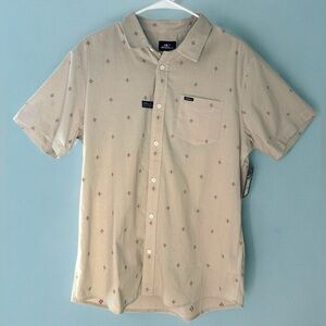 O’NEILL Quiver Stretch Dobby Std Standard Fit Shirt - Lt Khaki | O'Neill Size M